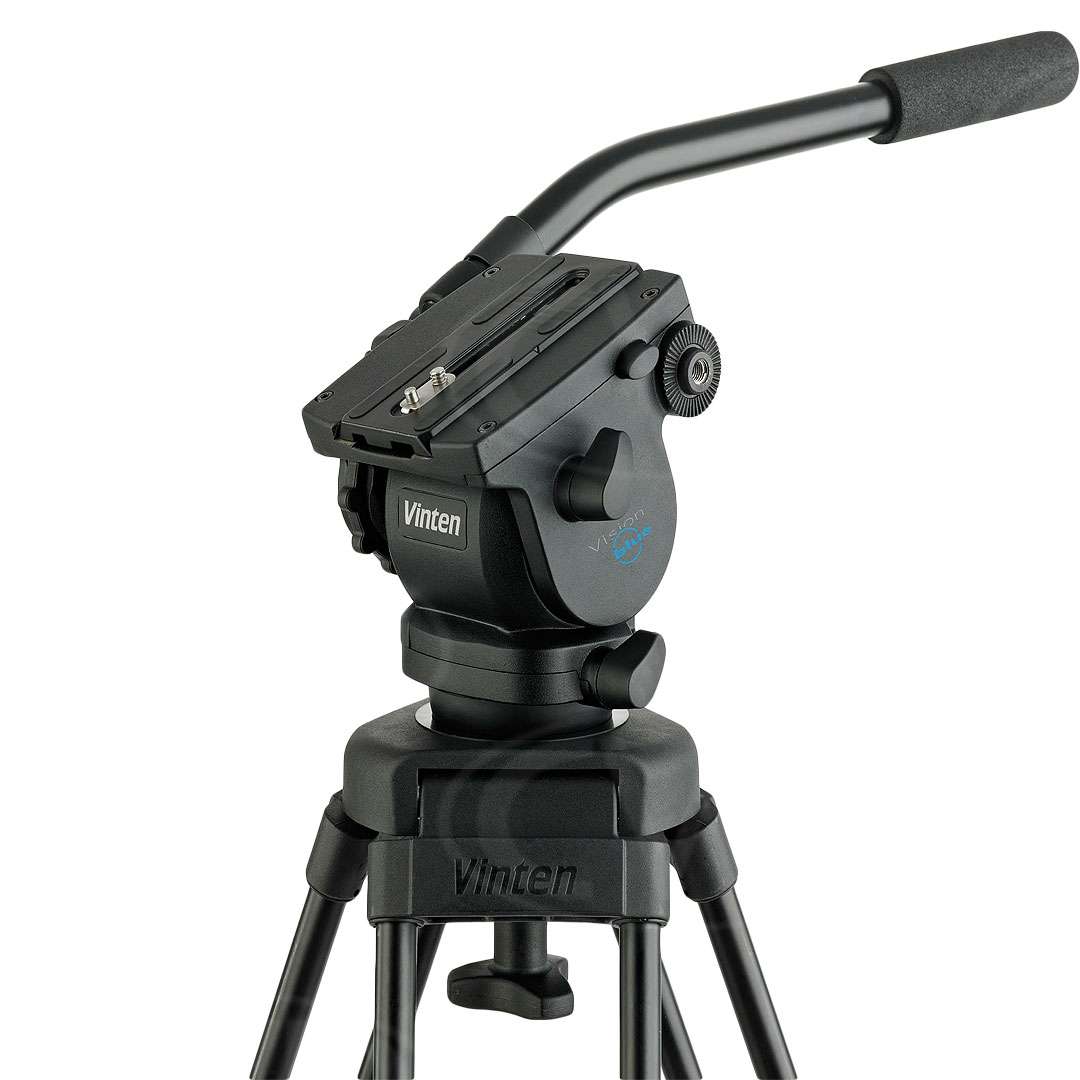 Vinten カメラ対応 V4092-0001 75mm ボールベースヘッド 固定パンバー1個&amp;カメラプレート&amp;ボウルクランプ付き Vision blue Pan and Tilt Head（V4092-0001）】 Vinten 75mmボール